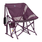 Premium All-Weather Pod Rocker Elite - Choice 832 - Patented Spring-Action Rocking Chair for Camping - Pastel Amethyst