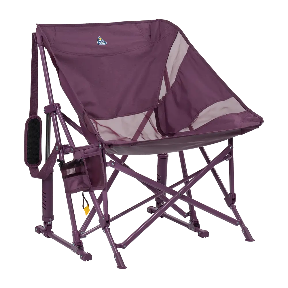 Premium All-Weather Pod Rocker Elite - Choice 832 - Patented Spring-Action Rocking Chair for Camping - Pastel Amethyst