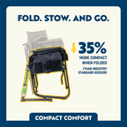 Heavy-Duty Freestyle Adjustable Rocker - Choice 573 - RoadTrip Rocker Smooth Motion Camp Chair Detail