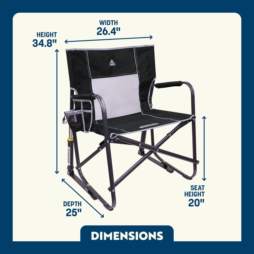 Heavy-Duty Freestyle Freestyle Rocker XL - Choice 552 - RoadTrip Rocker Smooth Motion Camp Chair Detail