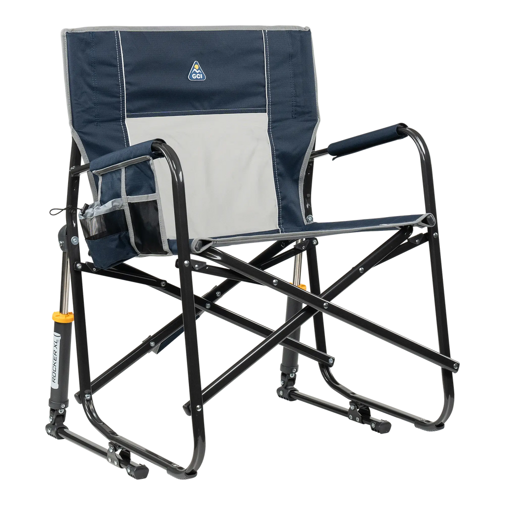 Heavy-Duty Freestyle Freestyle Rocker XL - Choice 552 - RoadTrip Rocker Smooth Motion Camp Chair - Indigo