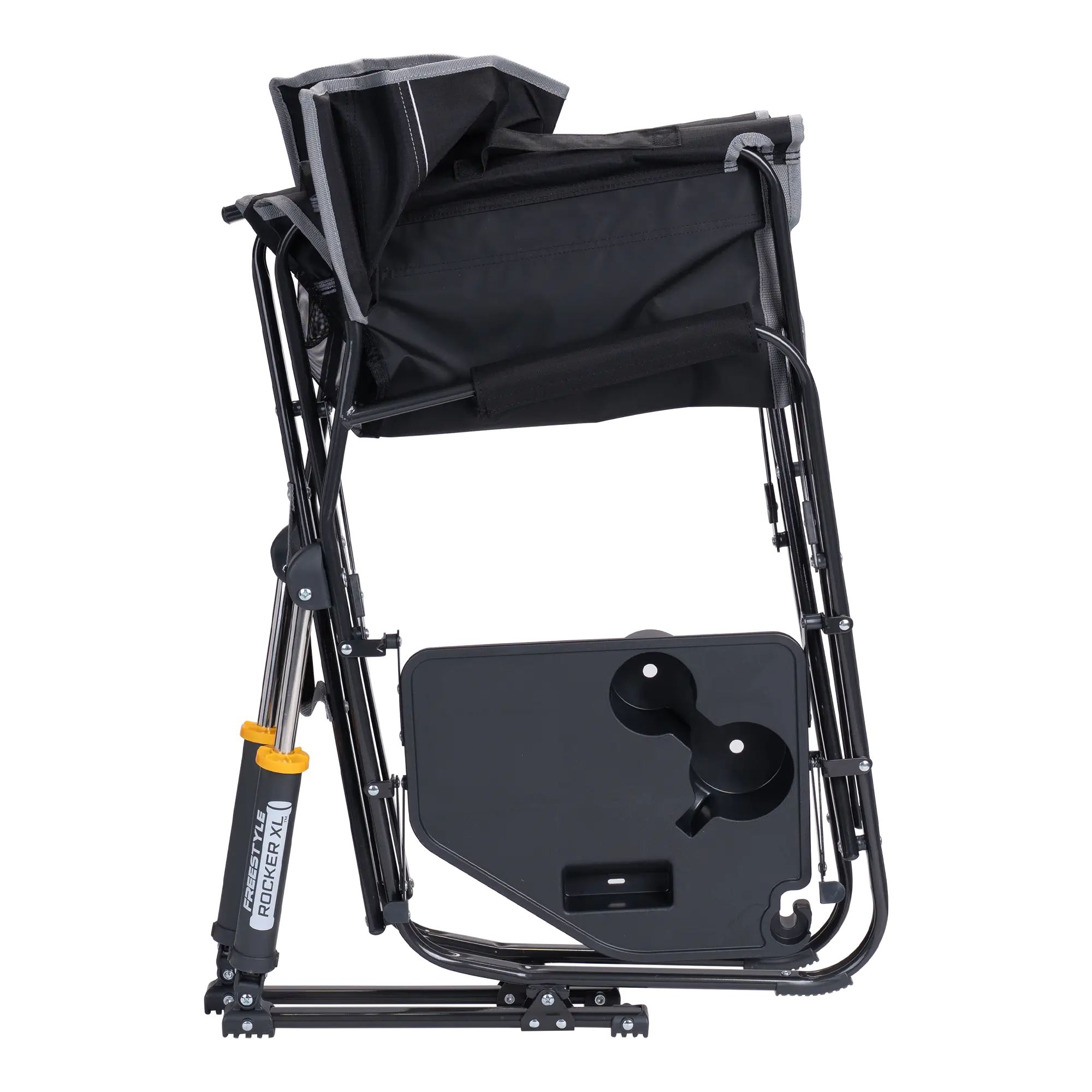 Premium All-Weather Freestyle Rocker XL with Side Table - Choice 836 - RoadTrip Rocker Smooth Motion Camp Chair Detail