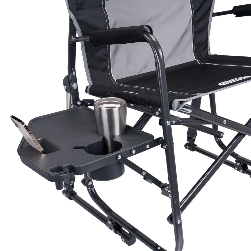 Premium All-Weather Freestyle Rocker XL with Side Table - Choice 836 - RoadTrip Rocker Smooth Motion Camp Chair Detail