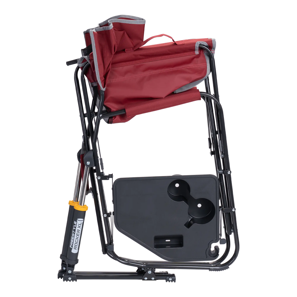 Premium All-Weather Freestyle Rocker XL with Side Table - Choice 836 - RoadTrip Rocker Smooth Motion Camp Chair Detail