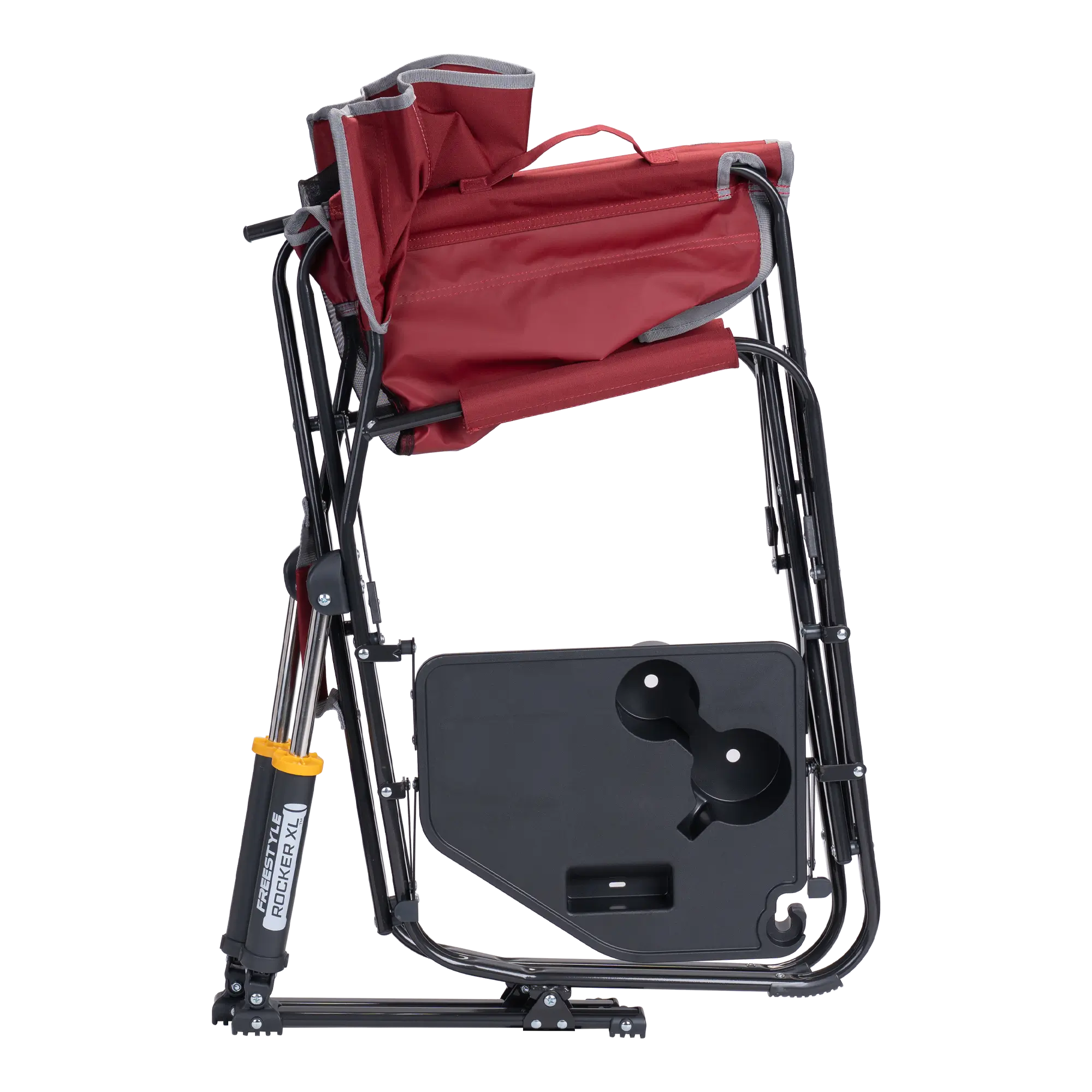 Premium All-Weather Freestyle Rocker XL with Side Table - Choice 836 - RoadTrip Rocker Smooth Motion Camp Chair Detail