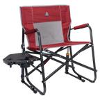Premium All-Weather Freestyle Rocker XL with Side Table - Choice 836 - RoadTrip Rocker Smooth Motion Camp Chair - Cinnamon