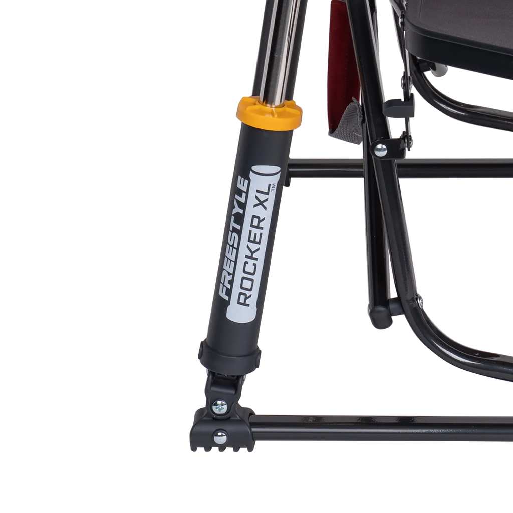 Premium All-Weather Freestyle Rocker XL with Side Table - Choice 836 - RoadTrip Rocker Smooth Motion Camp Chair Detail