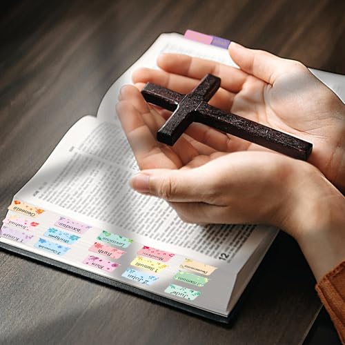 Eco-Friendly Bible Tabs, 75 Tabs, Laminated Bible Index Tabs for for Daily Use