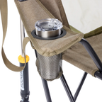 Patented Spring-Action Comfort Pro Rocker XL - Choice 107 - Heavy-Duty Kickback Rocker with Beverage Holder Detail
