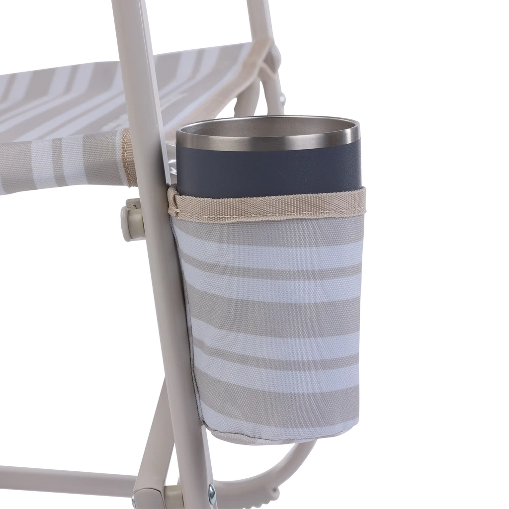 Luxury Camp Beach Rocker - Choice 712 - Heavy-Duty Kickback Rocker with Beverage Holder Detail