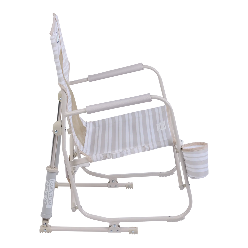 Luxury Camp Beach Rocker - Choice 712 - Heavy-Duty Kickback Rocker with Beverage Holder Detail