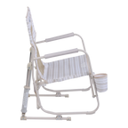 Luxury Camp Beach Rocker - Choice 712 - Heavy-Duty Kickback Rocker with Beverage Holder Detail