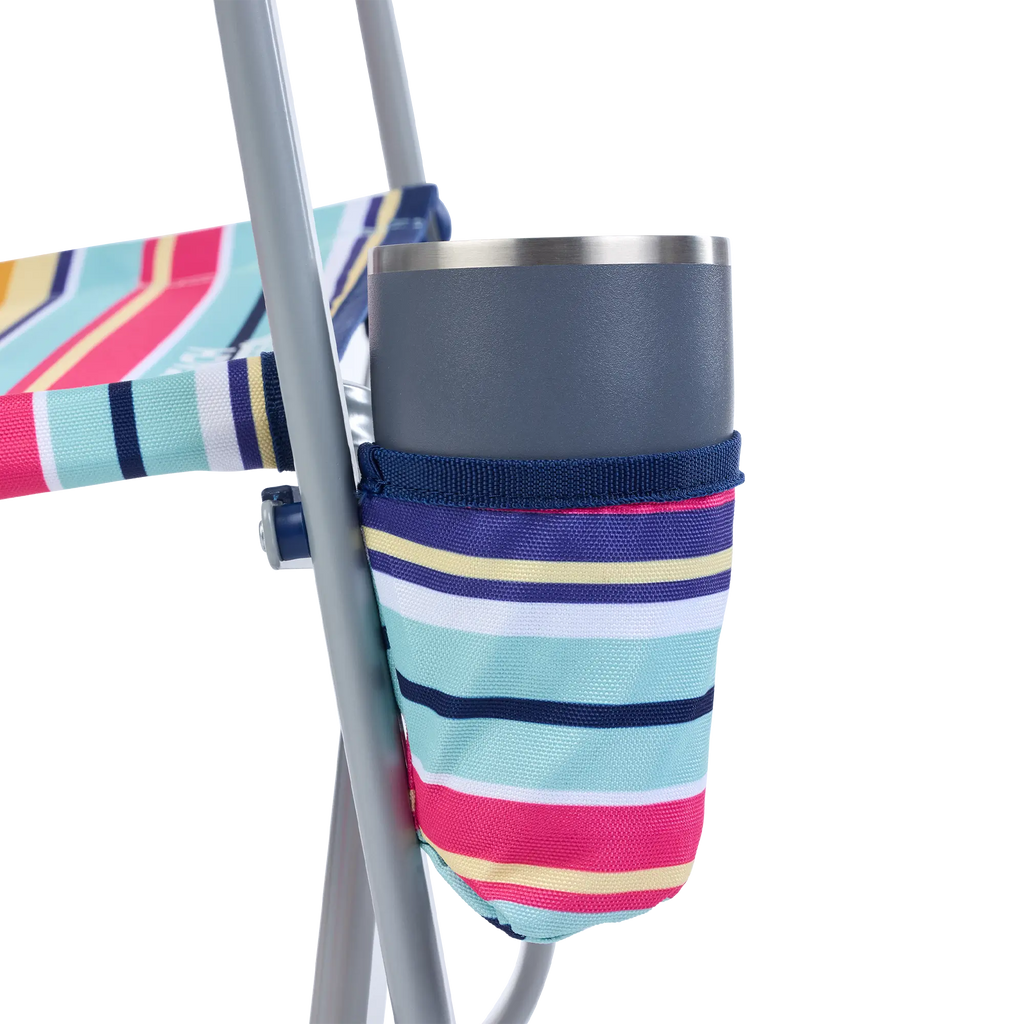 Luxury Camp Beach Rocker - Choice 712 - Heavy-Duty Kickback Rocker with Beverage Holder Detail