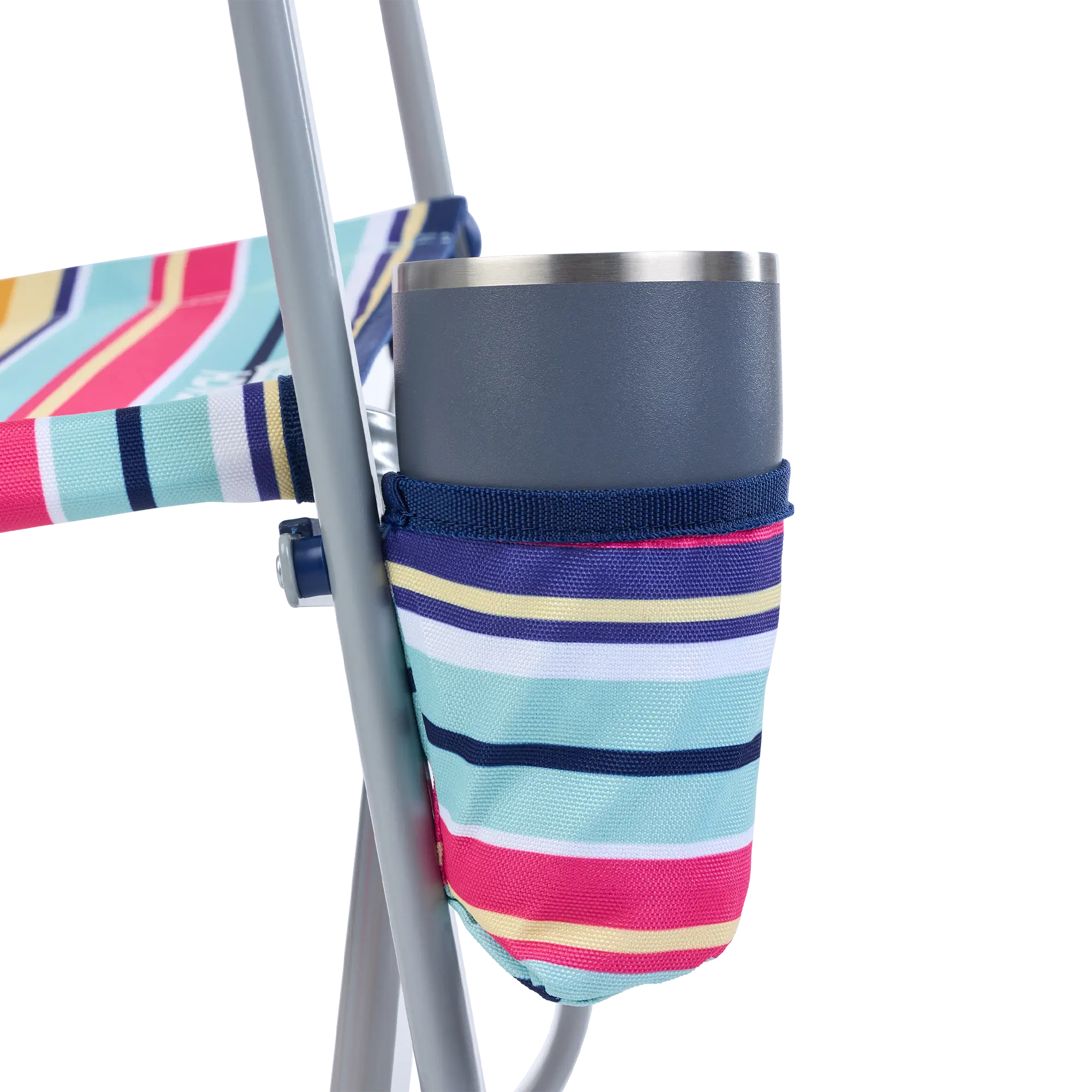 Luxury Camp Beach Rocker - Choice 712 - Heavy-Duty Kickback Rocker with Beverage Holder Detail