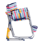 Luxury Camp Beach Rocker - Choice 712 - Heavy-Duty Kickback Rocker with Beverage Holder Detail