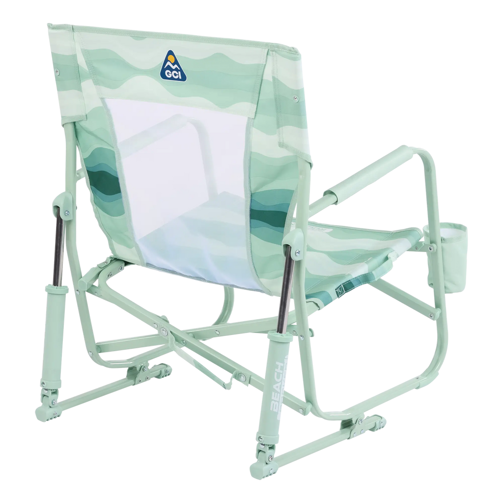 Luxury Camp Beach Rocker - Choice 712 - Heavy-Duty Kickback Rocker with Beverage Holder Detail