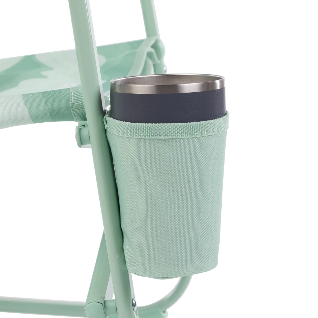 Luxury Camp Beach Rocker - Choice 712 - Heavy-Duty Kickback Rocker with Beverage Holder Detail