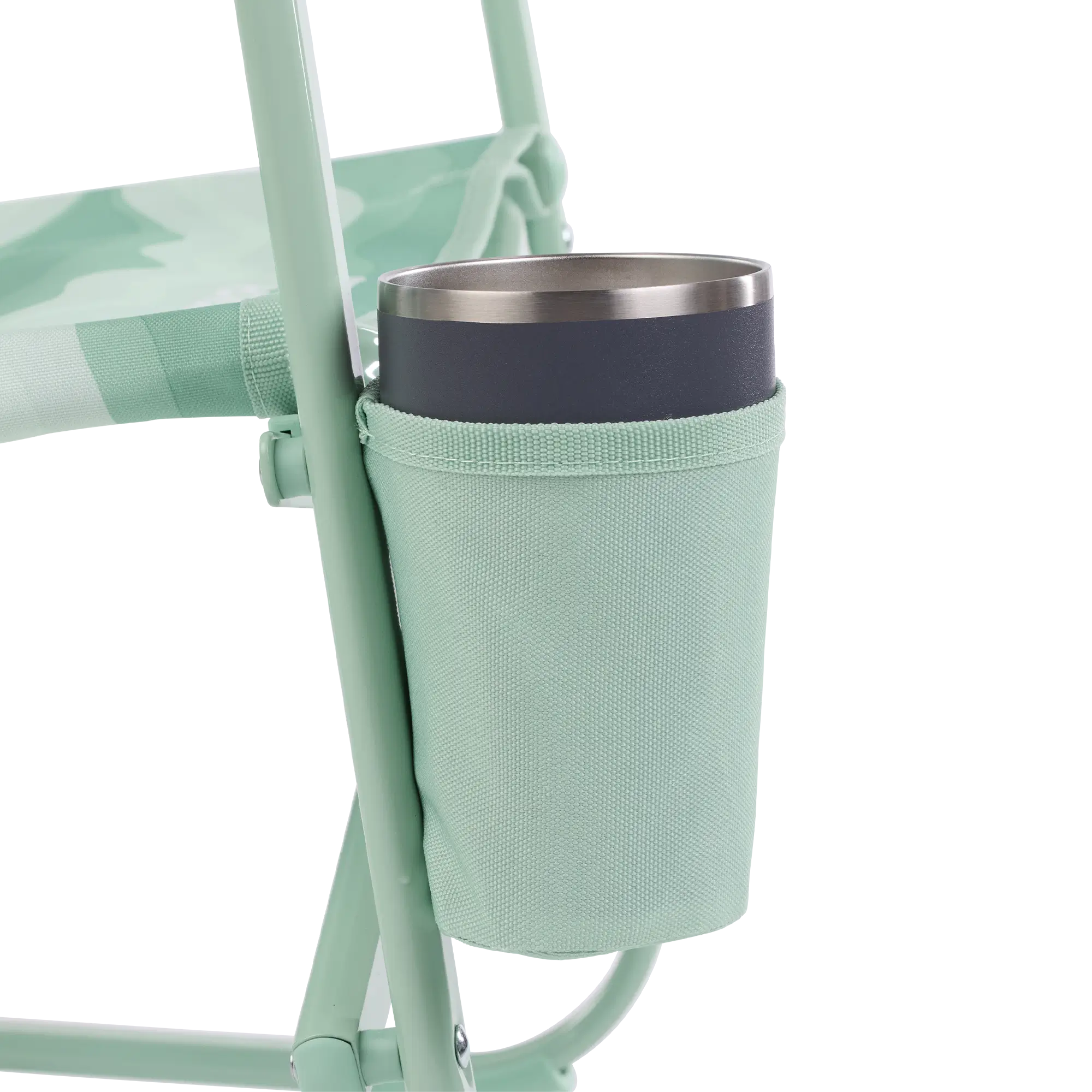 Luxury Camp Beach Rocker - Choice 712 - Heavy-Duty Kickback Rocker with Beverage Holder Detail