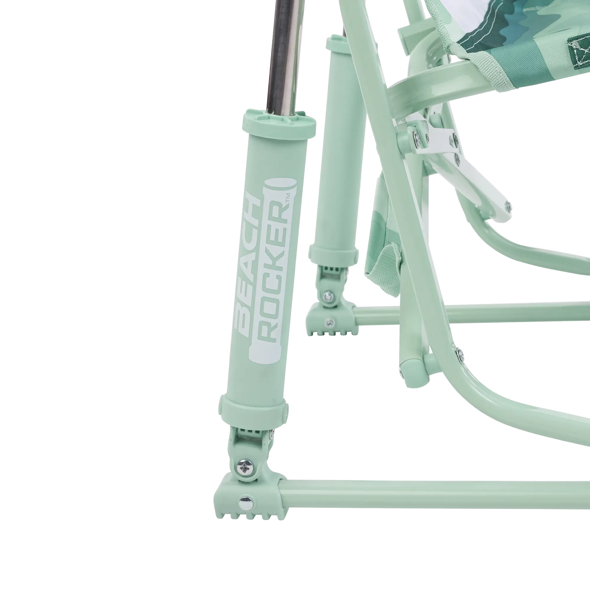 Luxury Camp Beach Rocker - Choice 712 - Heavy-Duty Kickback Rocker with Beverage Holder Detail