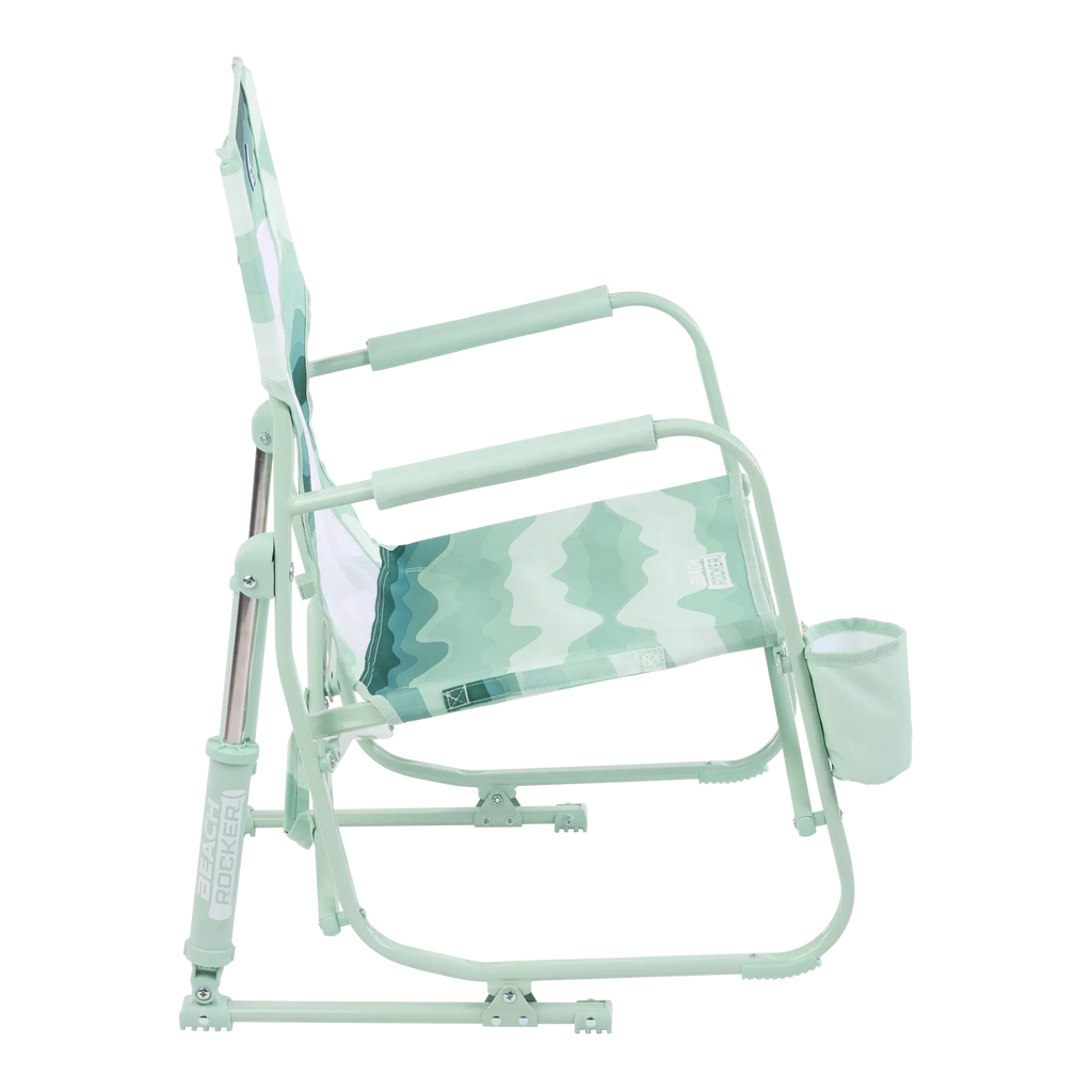 Luxury Camp Beach Rocker - Choice 712 - Heavy-Duty Kickback Rocker with Beverage Holder Detail