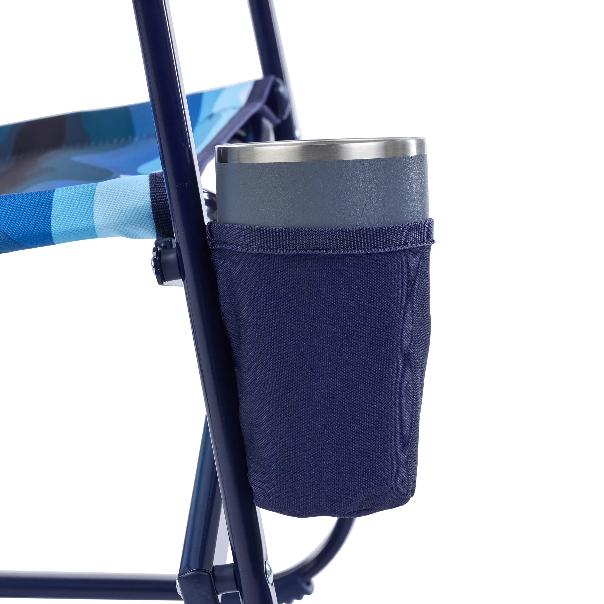 Luxury Camp Beach Rocker - Choice 712 - Heavy-Duty Kickback Rocker with Beverage Holder Detail