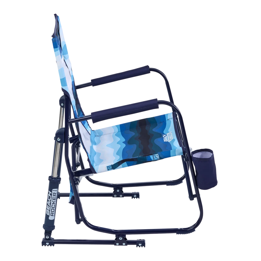 Luxury Camp Beach Rocker - Choice 712 - Heavy-Duty Kickback Rocker with Beverage Holder Detail