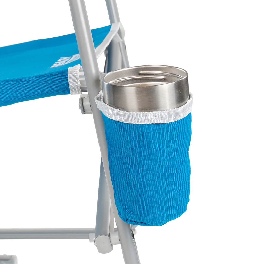 Luxury Camp Beach Rocker - Choice 712 - Heavy-Duty Kickback Rocker with Beverage Holder Detail