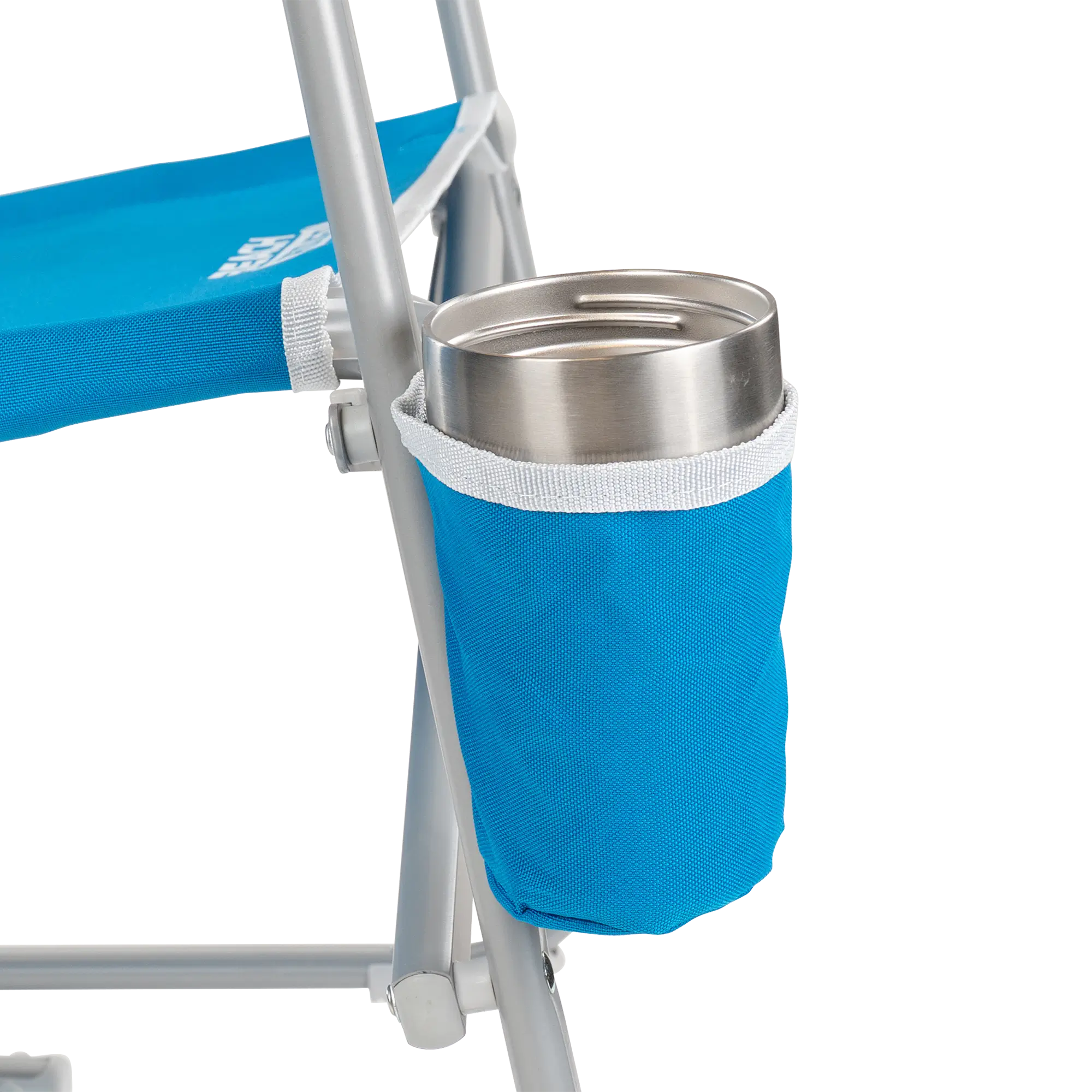Luxury Camp Beach Rocker - Choice 712 - Heavy-Duty Kickback Rocker with Beverage Holder Detail