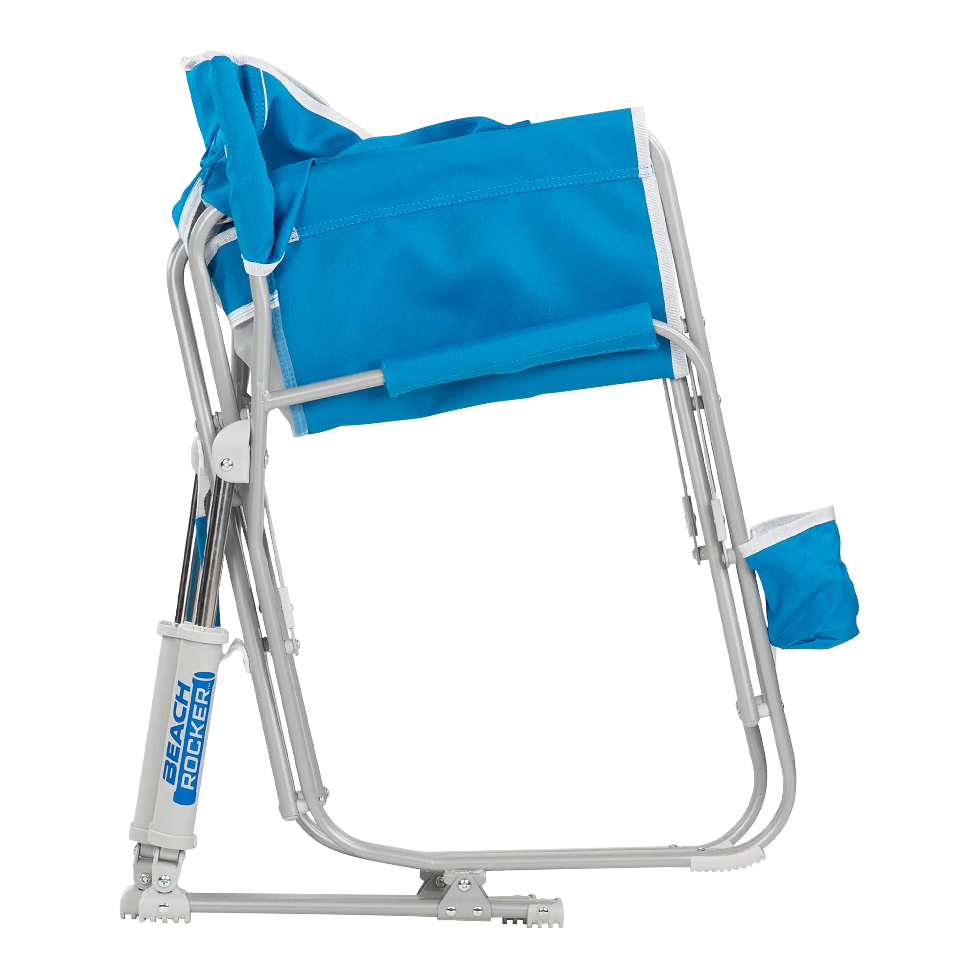 Luxury Camp Beach Rocker - Choice 712 - Heavy-Duty Kickback Rocker with Beverage Holder Detail