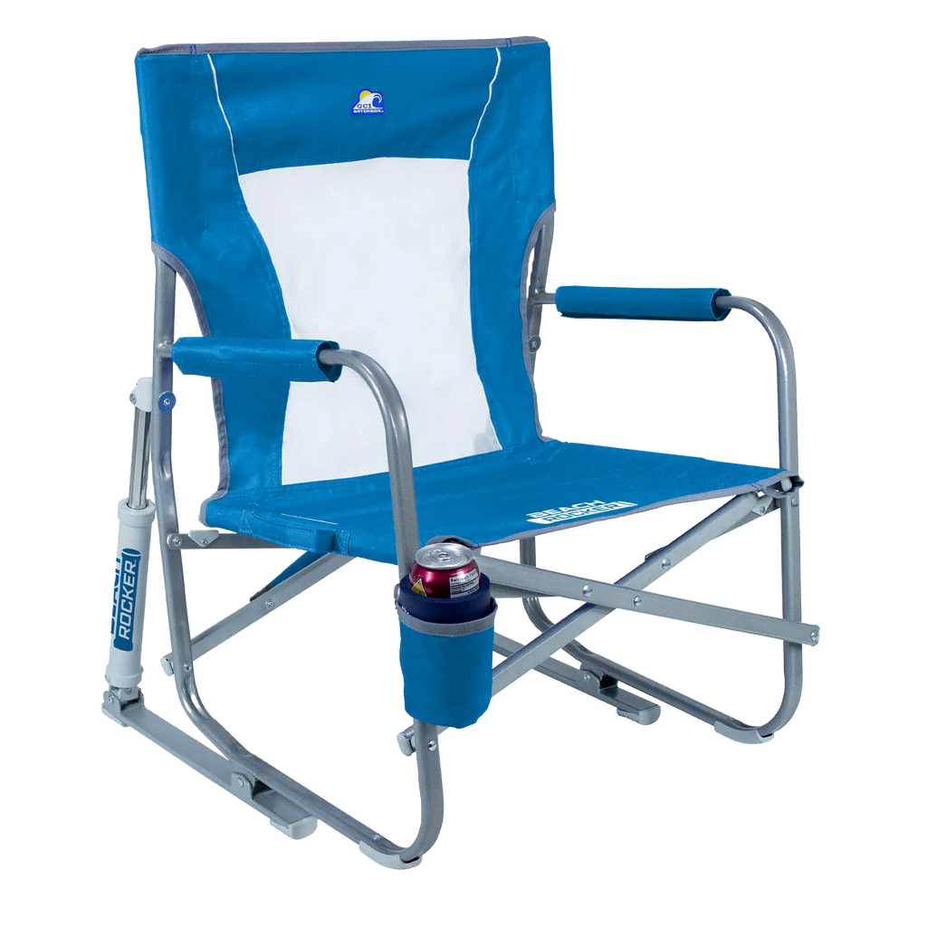 Premium All-Weather Beach Rocker Bundle - Choice 773 - Patented Spring-Action Rocking Chair for Camping Detail