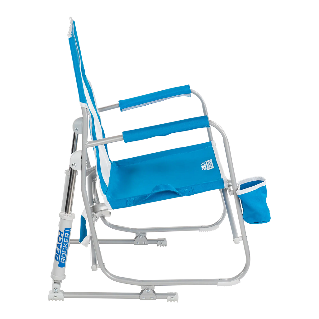 Luxury Camp Beach Rocker - Choice 712 - Heavy-Duty Kickback Rocker with Beverage Holder Detail