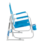 Luxury Camp Beach Rocker - Choice 712 - Heavy-Duty Kickback Rocker with Beverage Holder Detail