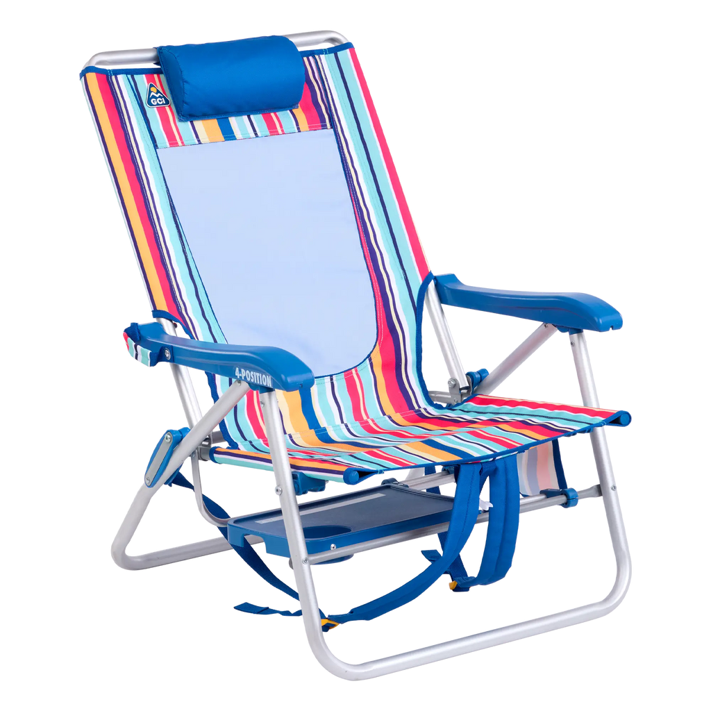 Reclining Beach Big Surf with Slide Table - Choice 334 - Rust-Resistant Aluminum Sand-Friendly Lounge Chair Detail