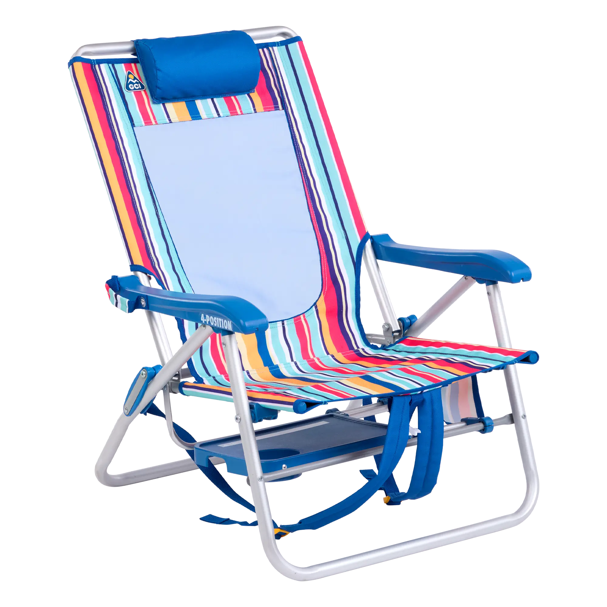 Reclining Beach Big Surf with Slide Table - Choice 334 - Rust-Resistant Aluminum Sand-Friendly Lounge Chair Detail