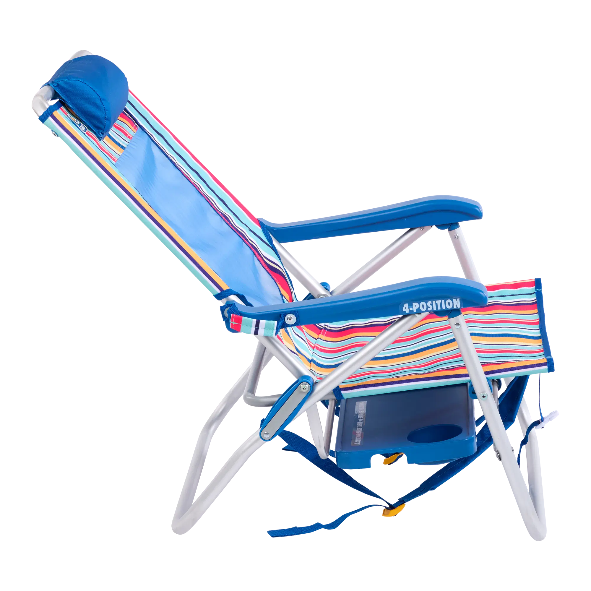Reclining Beach Big Surf with Slide Table - Choice 334 - Rust-Resistant Aluminum Sand-Friendly Lounge Chair Detail