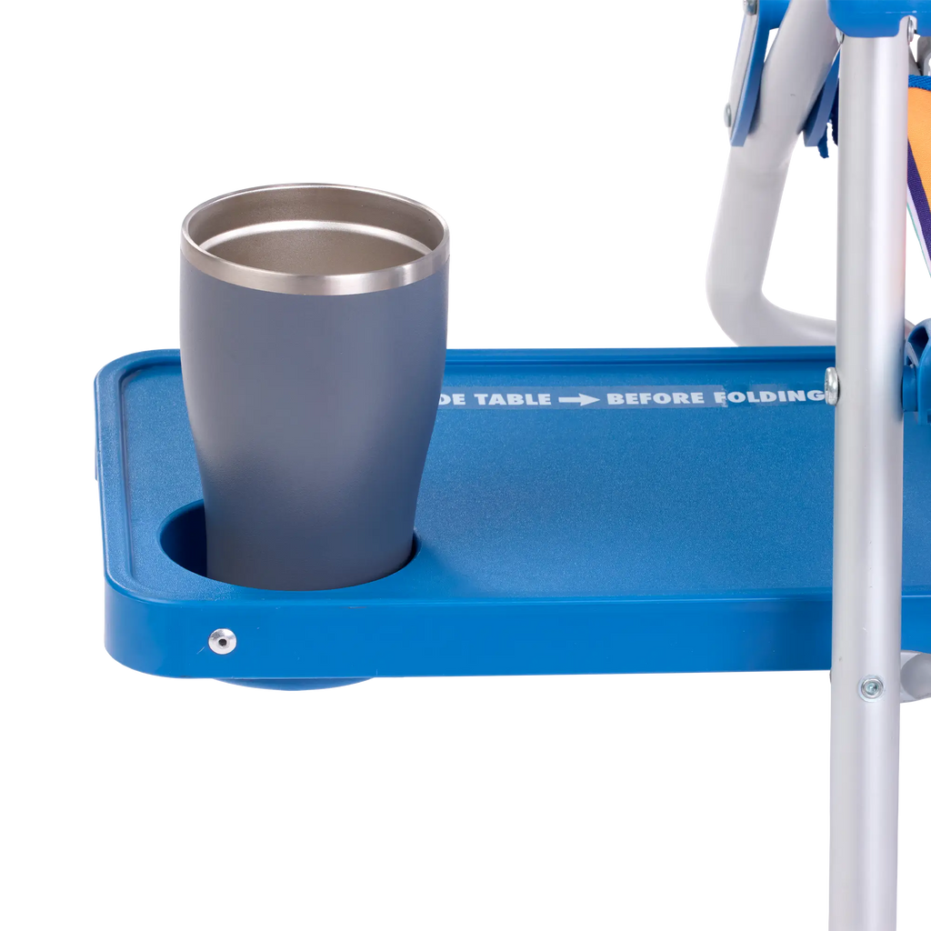Reclining Beach Big Surf with Slide Table - Choice 334 - Rust-Resistant Aluminum Sand-Friendly Lounge Chair Detail