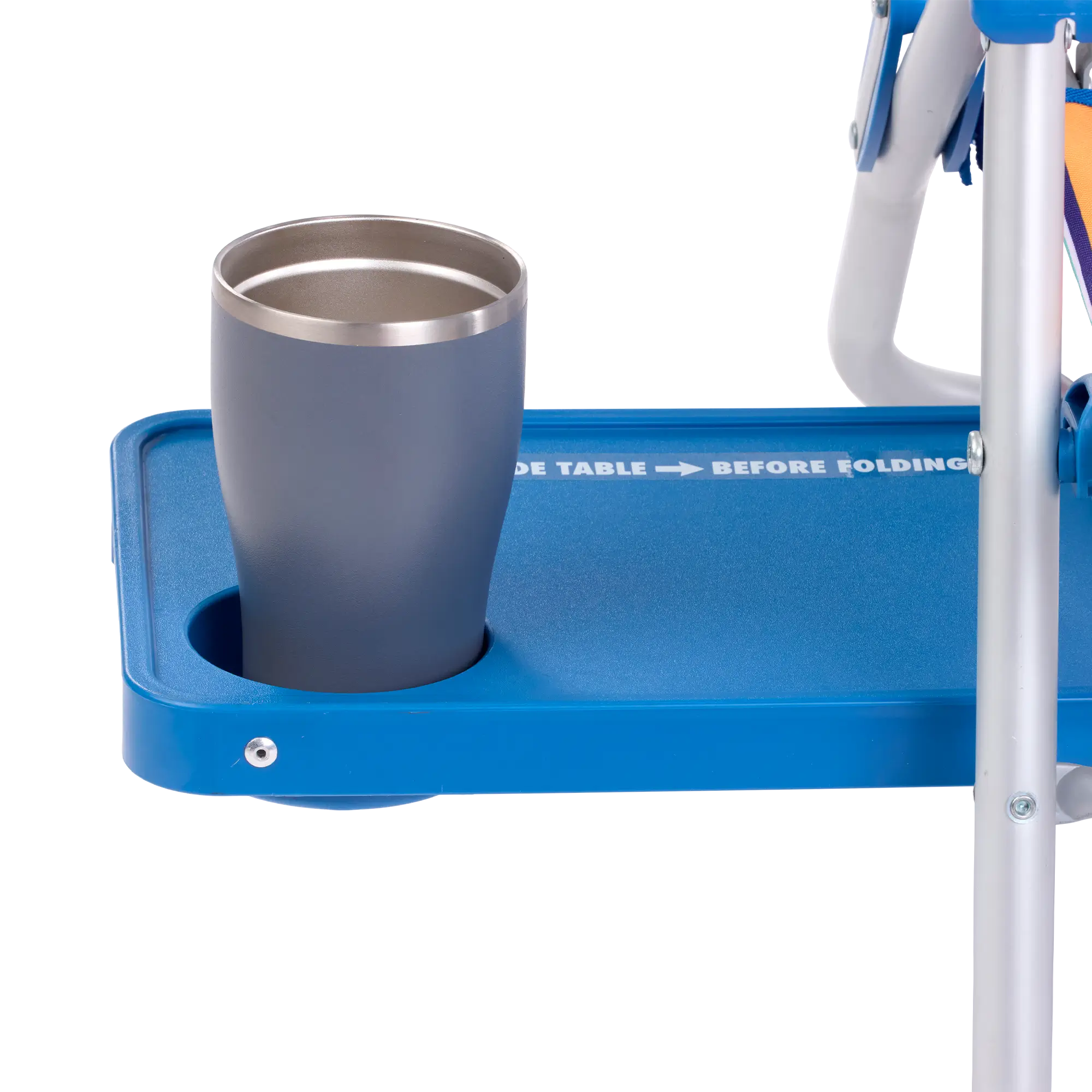 Reclining Beach Big Surf with Slide Table - Choice 334 - Rust-Resistant Aluminum Sand-Friendly Lounge Chair Detail