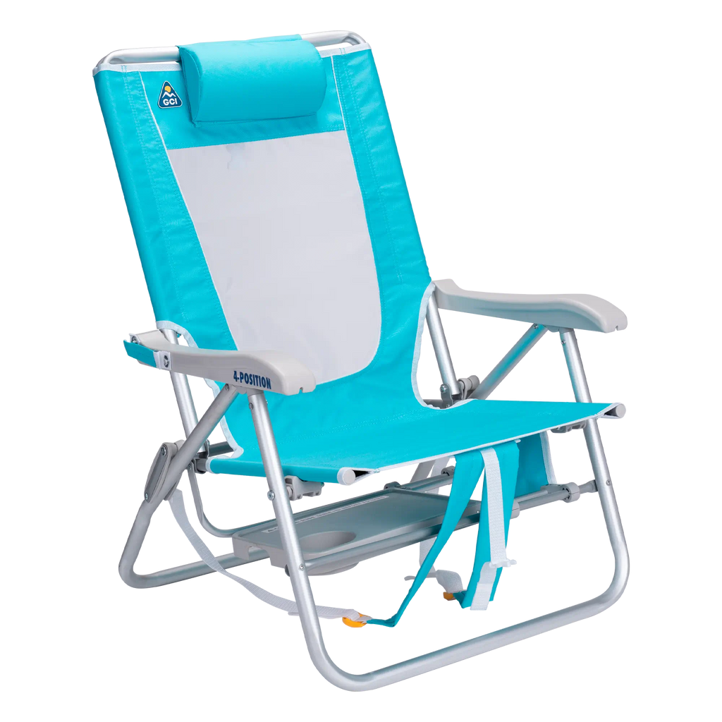 Reclining Beach Big Surf with Slide Table - Choice 334 - Rust-Resistant Aluminum Sand-Friendly Lounge Chair Detail
