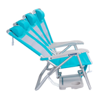 Reclining Beach Big Surf with Slide Table - Choice 334 - Rust-Resistant Aluminum Sand-Friendly Lounge Chair Detail