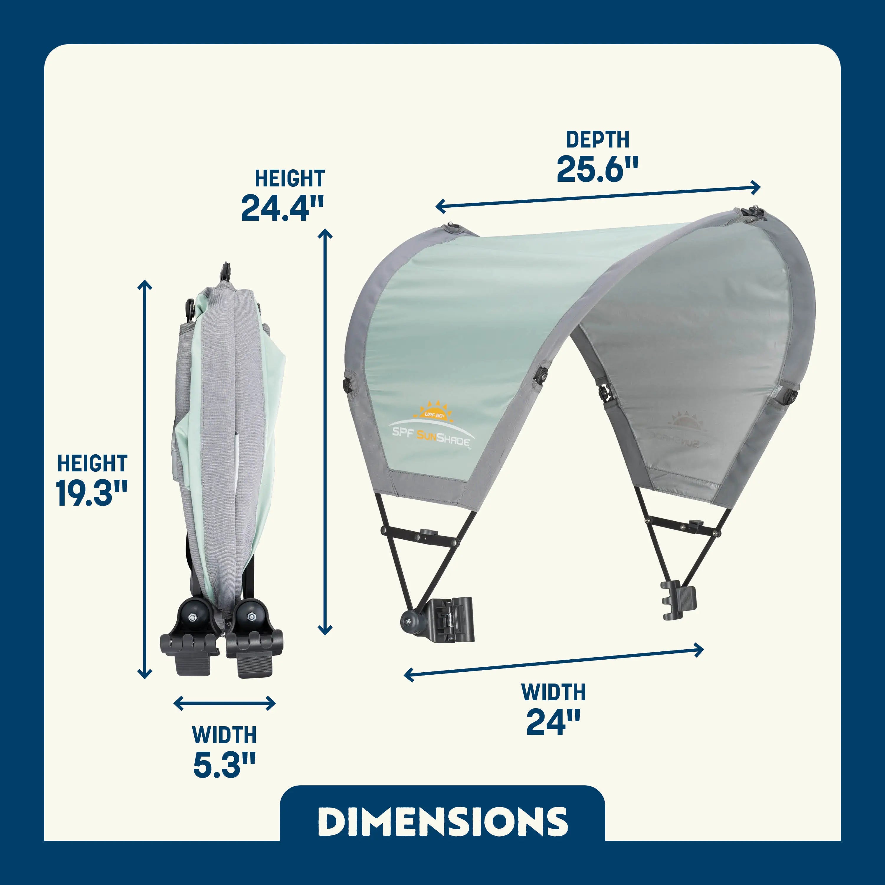 Premium All-Weather SunShade Accessory - Choice 361 - Instant Sunshade Umbrella for Tailgating Detail