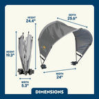 Premium All-Weather SunShade Accessory - Choice 361 - Instant Sunshade Umbrella for Tailgating Detail