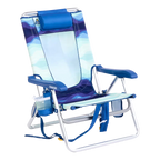 Reclining Beach Backpack Beach Chair - Choice 709 - Rust-Resistant Aluminum Sand-Friendly Lounge Chair - Wave
