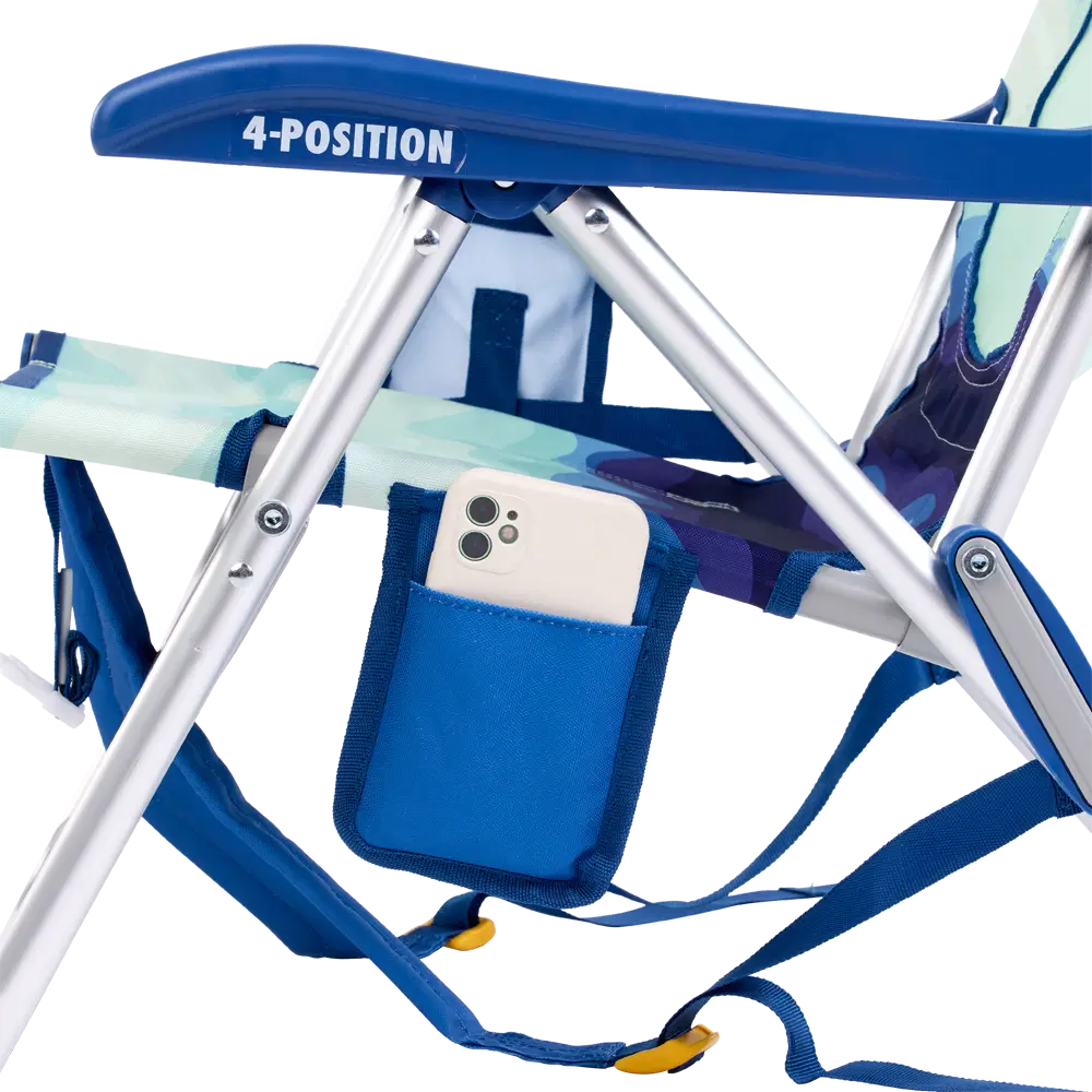 Reclining Beach Backpack Beach Chair - Choice 709 - Rust-Resistant Aluminum Sand-Friendly Lounge Chair Detail