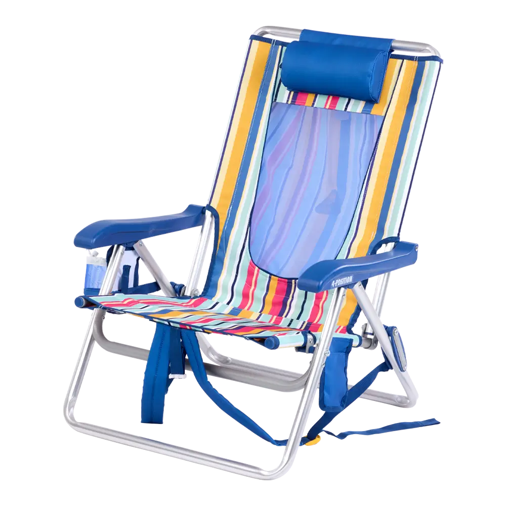 Reclining Beach Backpack Beach Chair - Choice 709 - Rust-Resistant Aluminum Sand-Friendly Lounge Chair Detail
