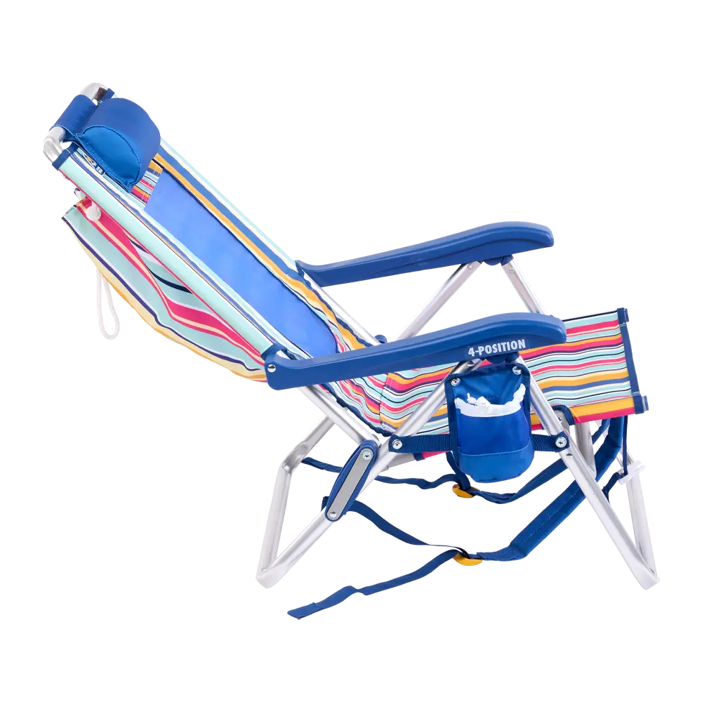 Reclining Beach Backpack Beach Chair - Choice 709 - Rust-Resistant Aluminum Sand-Friendly Lounge Chair Detail