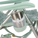 Reclining Beach Backpack Beach Chair - Choice 709 - Rust-Resistant Aluminum Sand-Friendly Lounge Chair Detail
