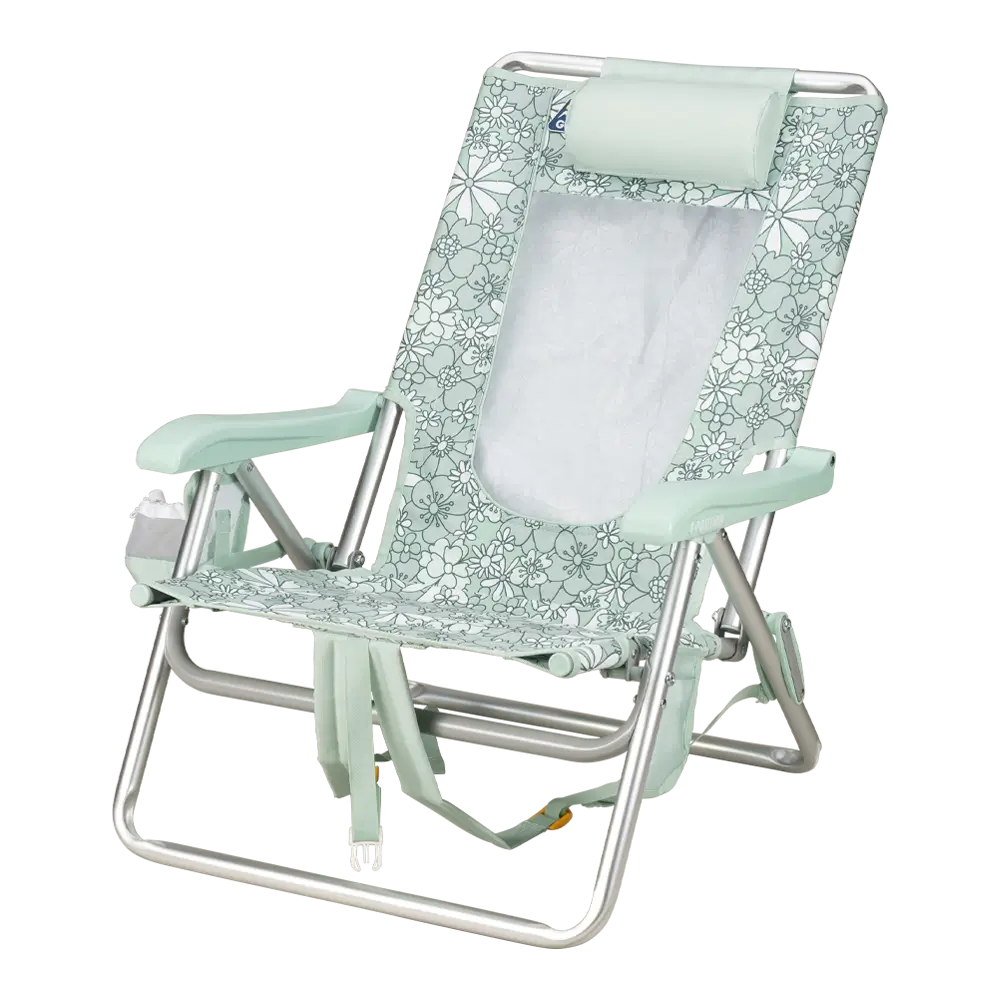 Reclining Beach Backpack Beach Chair - Choice 709 - Rust-Resistant Aluminum Sand-Friendly Lounge Chair Detail