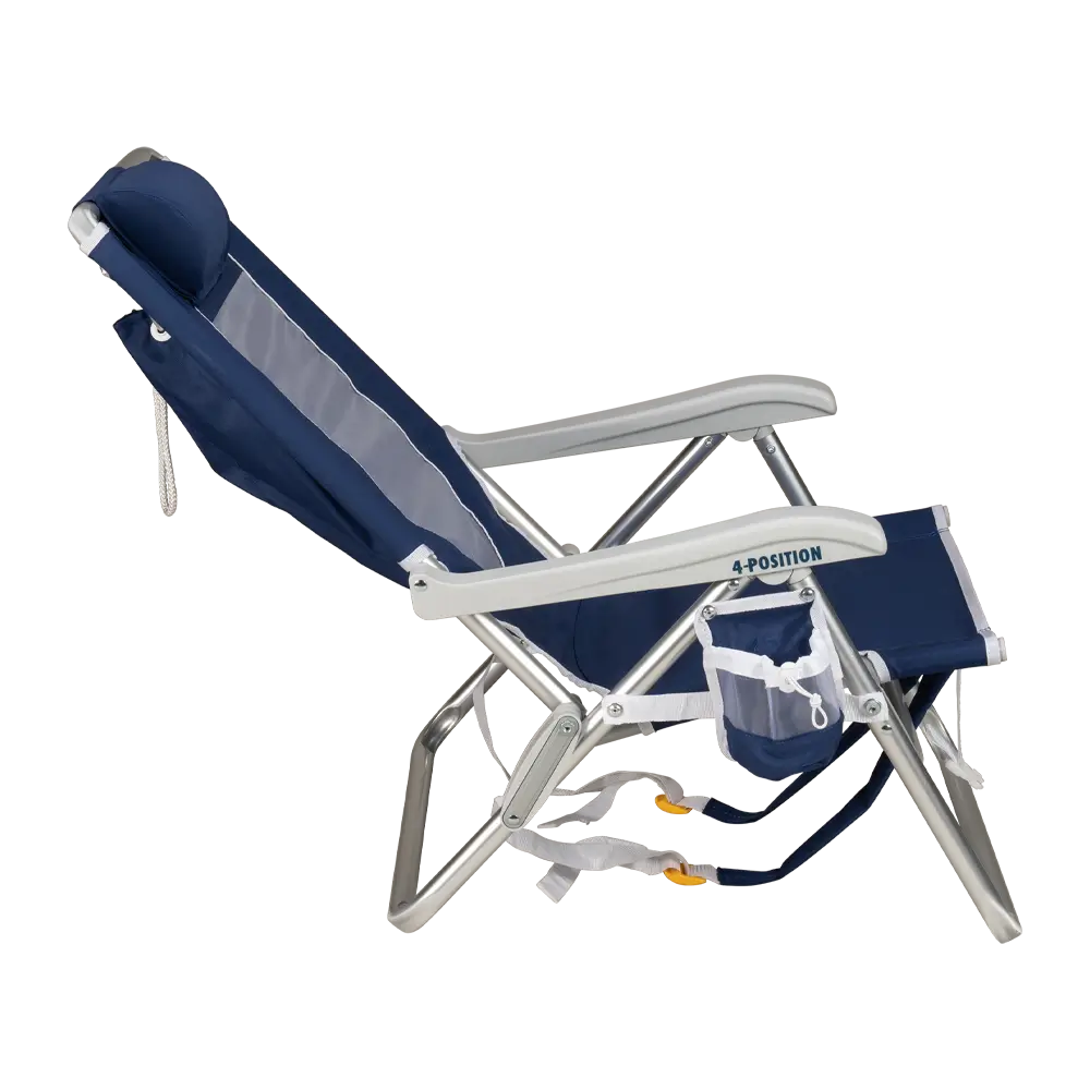 Reclining Beach Backpack Beach Chair - Choice 709 - Rust-Resistant Aluminum Sand-Friendly Lounge Chair Detail