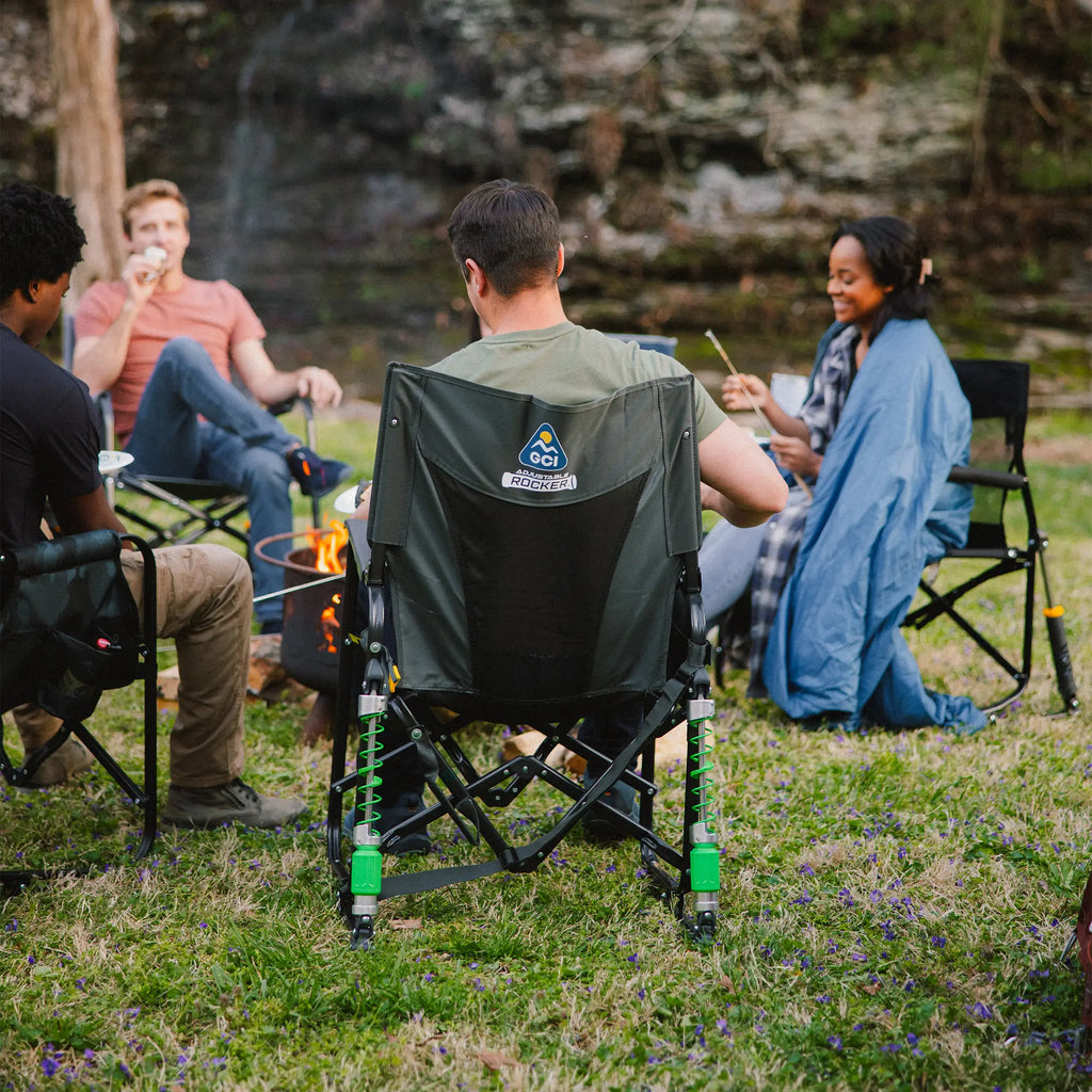 Heavy-Duty Freestyle Adjustable Rocker - Choice 573 - RoadTrip Rocker Smooth Motion Camp Chair Detail