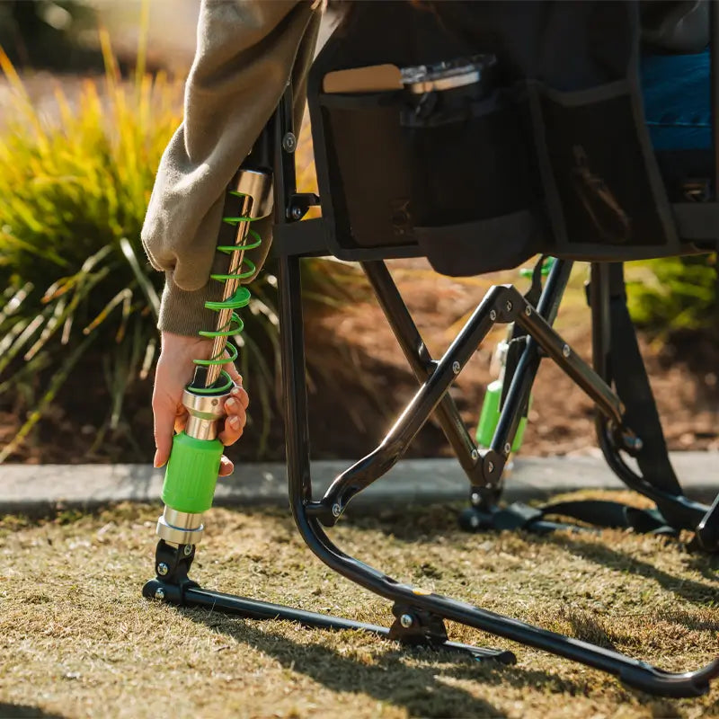 Heavy-Duty Freestyle Adjustable Rocker - Choice 573 - RoadTrip Rocker Smooth Motion Camp Chair Detail